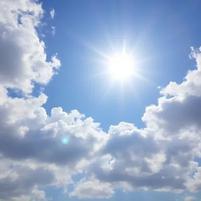 sunshine in a beautiful sky outdoors